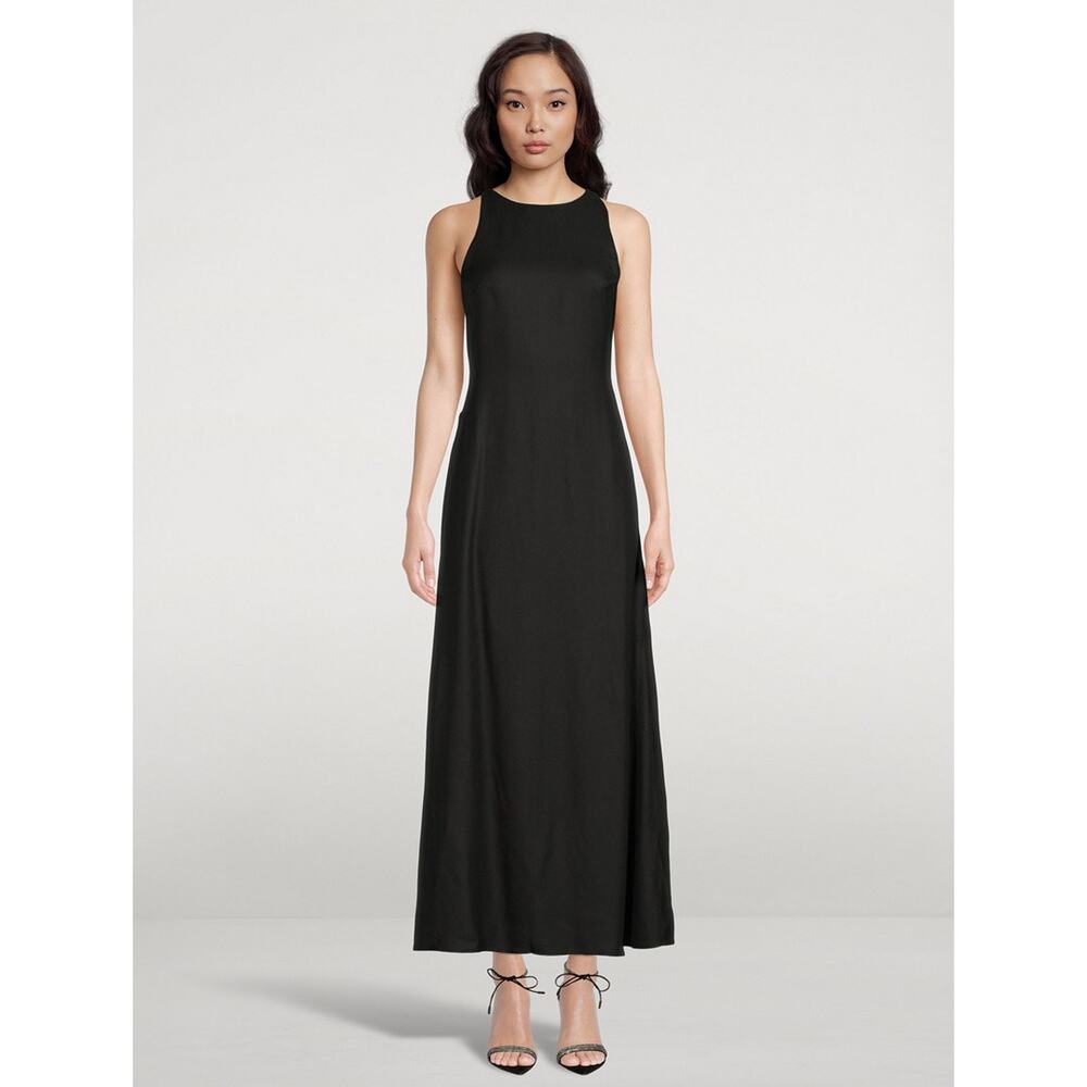 NWT BONDI Born Ophelia Maxi Dress Size Large Black Open Back Aline - Picture 2 of 12